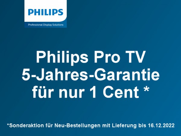 Garantieverlängerung Philips bis 50"